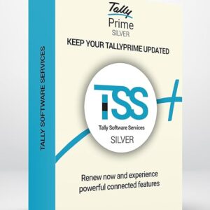 Tally Software Services (TSS) - Silver. Subscription for e-Way Bills, e-Invoice, Online Reports, Banking & Payment feature on your existing TallyPrime Silver license. (Email Delivery In 2 Hours)